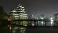 Matsumoto Castle at night, Nagano, Honshu Island, Japan