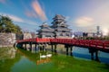 Matsumoto Castle with itÃ¢â¬â¢s reflection in Matsumoto, Nagano Prefecture, Japan