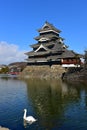 Matsumoto Castle from the Sengoku period in Nagano Prefecture, Japan Royalty Free Stock Photo