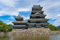 Matsumoto castle on sunny day Royalty Free Stock Photo