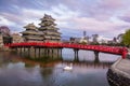 Matsumoto Castle & x28;Matsumoto-jo& x29;, a Japanese premier historic castles in easthern Honshu, Matsumoto-shi, Chubu region, Royalty Free Stock Photo