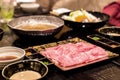 Matsusaka beef Shabu Set Royalty Free Stock Photo