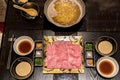 Matsusaka beef Shabu Set Royalty Free Stock Photo