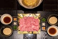 Matsusaka beef Shabu Set Royalty Free Stock Photo