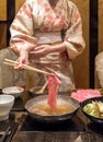 Matsusaka beef Shabu Royalty Free Stock Photo