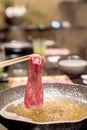 Matsusaka beef Shabu Royalty Free Stock Photo