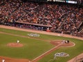 Matt Cain throws pitch to Rangers batter