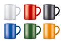 Matt colored cups