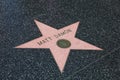 Matt Damon Star on Hollywood Walk of Fame in Hollywood, California. USA