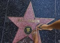 Matt Damon star on Walk Of Fame Royalty Free Stock Photo