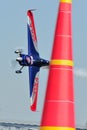 Matt Hall plane flying vertical pass pylon