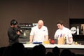 Matt Moran cooking demonstration Royalty Free Stock Photo