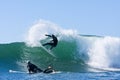 Matt Zehnder surfing in Santa Cruz, California