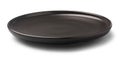 matte black ceramic plate isolated white background Royalty Free Stock Photo
