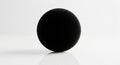 A matte black sphere sits on Royalty Free Stock Photo