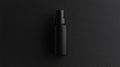 Matte Black Spray Bottle On Dark Background Royalty Free Stock Photo