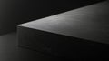 Matte Black Surface with Smooth Texture and Stark Minimalism Royalty Free Stock Photo