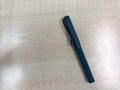 Matte blue calligraphic pen