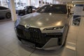 matte grey bmw 7er Limousine G70, luxurious powerful bmw Reihe 740D 2024 sedan, Advanced technology in automotive industry,