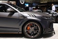 Matte Grey Lamborghini Urus Mansory Custom Car in Geneva International Motor Show GIMS 2019 Royalty Free Stock Photo