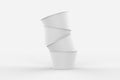 Matte Paper Ice Cream Cup Mockup. 3d illustration Royalty Free Stock Photo