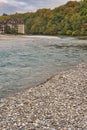 Matte quartier, historic district of Bern at the shores of river Aare.