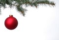 Matte Red Christmas Ball Royalty Free Stock Photo