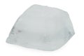 Matte white ice cube Royalty Free Stock Photo
