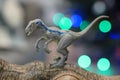 Mattel brand blue velociraptor toy figure dinosaur from the Jurassic World series