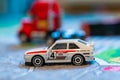 Mattel Hot Wheels Audi Quattro toy car Royalty Free Stock Photo