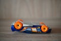 Mattel Hot Wheels toy model Fast Fish race car laying upside down