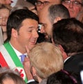 Matteo Renzi national premier last day as Florence Royalty Free Stock Photo