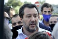 Matteo Salvini Italian politician, during his visit to the prison of Santa Maria Capua Vetere