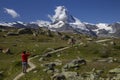 Matterhorn - beautiful landscape area around Zermatt Switzerland (Swiss, Suisse) Royalty Free Stock Photo