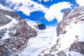 Matterhorn Glacier Paradise gondola and Theodul Glacier in Zermatt view Royalty Free Stock Photo