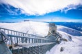 Matterhorn Glacier Paradise Little Matterhorn peak view in Zermatt area Royalty Free Stock Photo