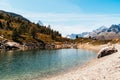 Matterhorn with Grunsee Lake in Zermatt