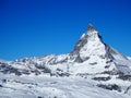 Matterhorn mountain in Switzerland, April 2015.