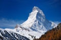 Matterhorn mountain of zermatt switzerland