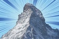 Matterhorn mountain , zermatt with vivid sky Royalty Free Stock Photo