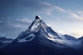 Matterhorn peak in the clouds, Zermatt, Switzerland