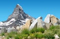 Matterhorn peak in Pennine alps, Switzerland. Royalty Free Stock Photo