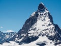 Matterhorn peak view from gornergrat train station, Royalty Free Stock Photo