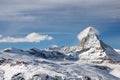 Matterhorn and ski slopes