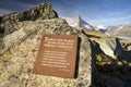 Matterhorn slopes in autumn