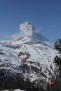 The Matterhorn summit in Swiss Alps Royalty Free Stock Photo