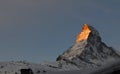 Matterhorn at sunrise Royalty Free Stock Photo
