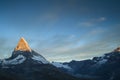 Matterhorn sunrise Royalty Free Stock Photo