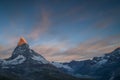 Matterhorn sunrise Royalty Free Stock Photo