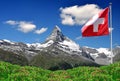 Matterhorn - Swiss Alps Royalty Free Stock Photo